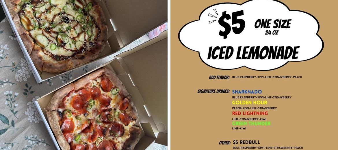 Thunderstruck Pizza Menu
